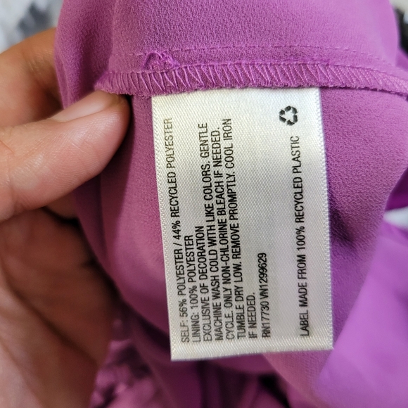 Wild Fable Medium | Purple | Flutter Sleeve Top - Picture 7 of 7